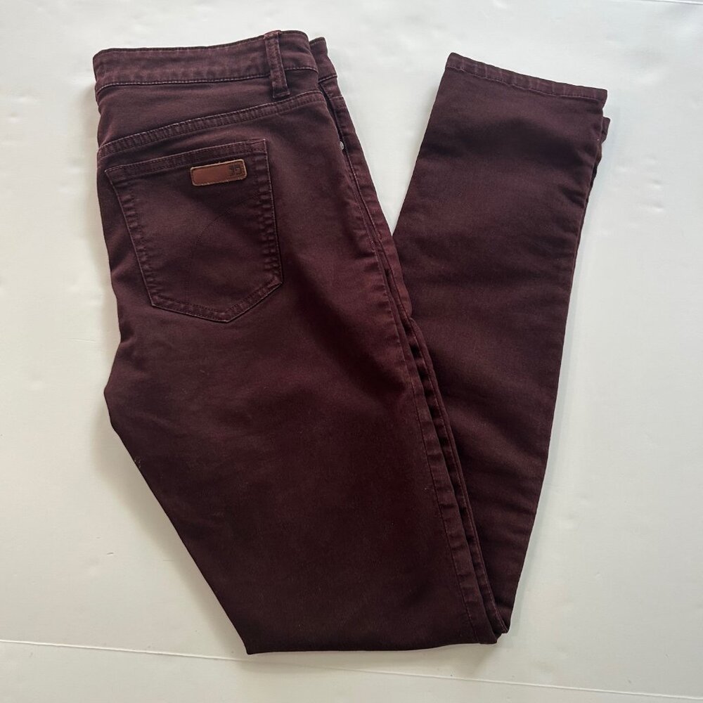 Womens Maroon Red JOE Jeans Skinny Fit Pant